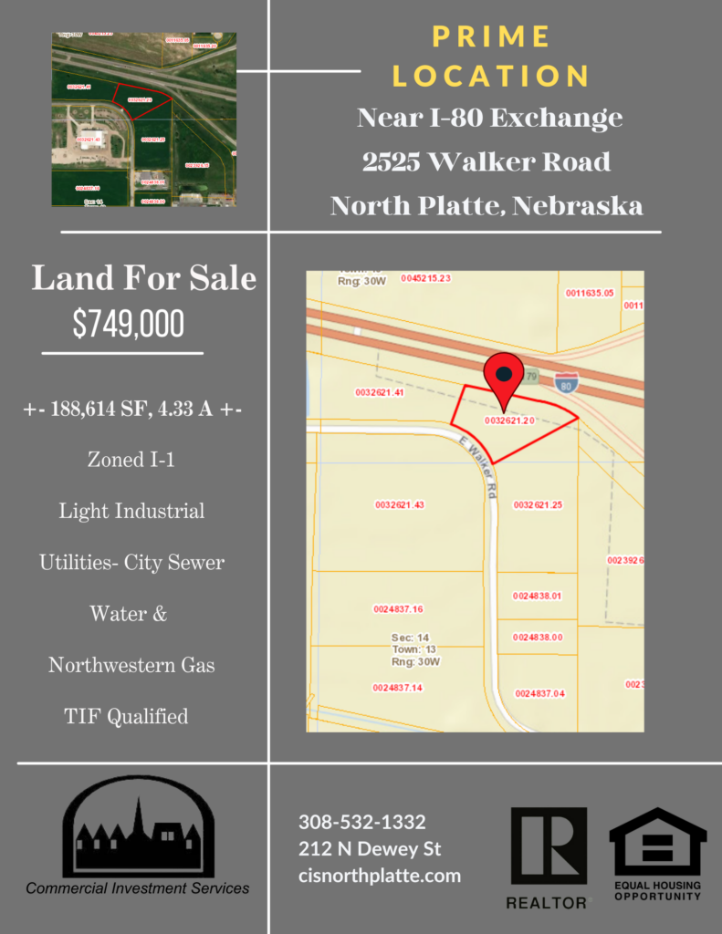 Development Ground with Interstate Visibility - 2525 E Walker Road, North Platte, NE 69101