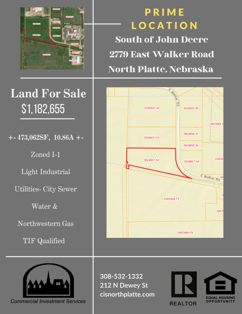 Industrial Land Near Large Implement Dealership - 2779 E Walker Road, North Platte, NE 69101
